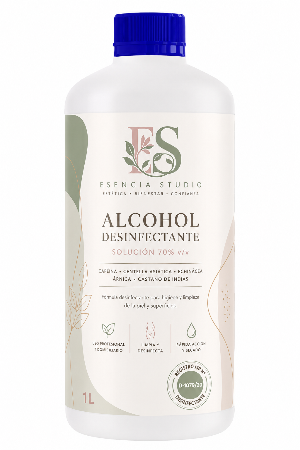Alcohol 70% de 1Litro