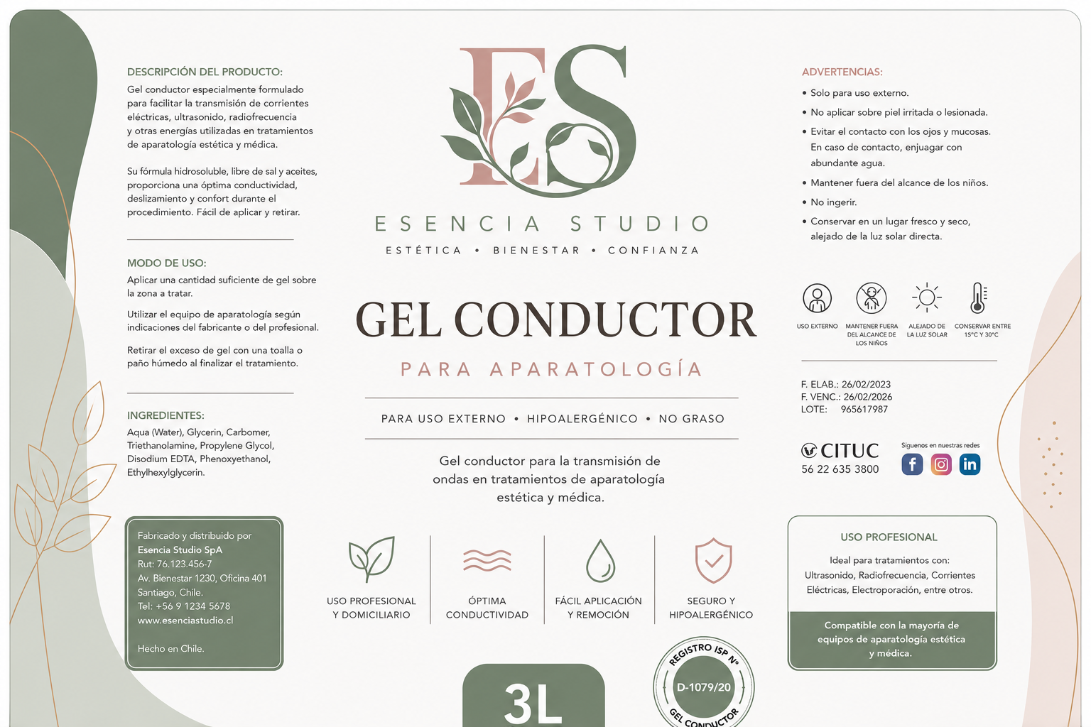 Gel Conductor 3lt
