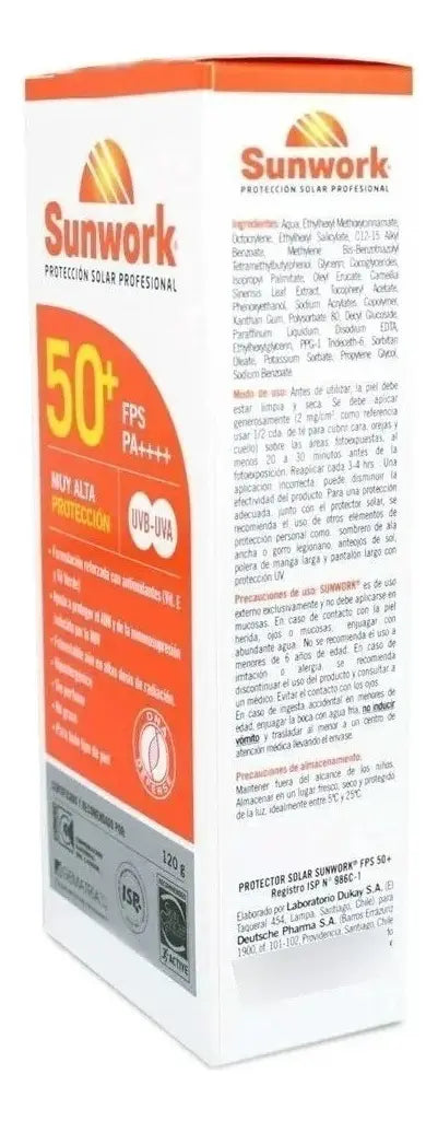 Protector Solar Sunwork 120gr